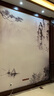六纹鱼 中式电视背景墙壁布黑白水墨山水壁纸客厅影视墙布无缝装饰壁画 (浮雕)18D立体晶雕丝绸布/平方 实拍图