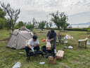 捷路普帐篷户外野营过夜折叠便携式加厚防雨露营装备全套全自动室内公园 大号流沙金六角+防潮垫+野餐垫 实拍图