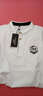 沧狮夏季短袖t恤男士翻领t袖衫青年韩版潮牌衣服男学生t恤衫 白色 XL 实拍图