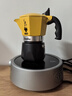 比乐蒂（Bialetti）【户外限定】摩卡壶 双阀手冲咖啡壶黄色高压意式浓缩手动咖啡机 2杯份+s2.0电陶炉(银河灰) 100ml 黄色双阀 实拍图