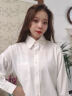 FitonTon白色衬衫女雪纺衫春秋设计感简约气质显瘦长袖衬衣白色 M 晒单实拍图
