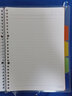 国誉（KOKUYO）淡彩曲奇柔光B5活页本学生活页A5笔记本高颜值记事本错题分类活页夹本子文具可替换活页纸替芯 【淡彩曲奇】B5蓝色+横线100页替芯 实拍图