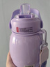 富光茶马仕保温杯大容量男女学生大肚杯316不锈钢带吸管礼品定制杯子 1100ML 熏衣紫 实拍图