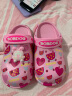 巴布豆儿童拖鞋男女童宝宝洞洞鞋居家室内防滑婴幼儿小童男女孩沙滩鞋 粉红8025 24 内长16.5cm 适合脚长15.5-16cm 实拍图