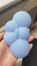 SANWA SUPPLY 云朵键盘腕托 女生鼠标手枕三件套 附杯垫 防滑底 可水洗 记忆棉 PU皮 深空蓝 实拍图