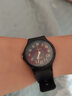 卡西欧（CASIO） 卡西欧(CASIO)男女手表小黑表时尚潮流学生表休闲运动中性表  黑盘黑色橡胶带MQ-24-1B2 实拍图