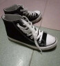 法拉步2024春季新款高帮帆布鞋女韩版学生板鞋百搭原宿风街拍布鞋 黑色（X01） 38 实拍图