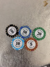 望京扑克100面值黏土筹码 德州扑克筹码牌 麻将筹码币 轻便棋牌积分币套装 实拍图