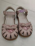 百丽 童鞋25年夏儿童凉鞋女童时尚公主鞋宝宝包头鞋子 粉色30码 实拍图