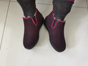 京晨老北京布鞋羊毛老人鞋软底防滑中老年妈妈女棉鞋老太太加厚棉靴子 红色脚胖拍大一码 36 实拍图