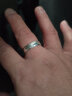 饰珀999足银戒指男单身开口可调节食指个性时尚潮流福字活口指环男款 百福字戒（可调节大小） 男士均码（大小可调节） 实拍图