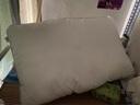 网易严选羽丝绒枕头枕芯松软高弹杜邦羽绒棉五星级酒店抗菌阻螨 【A类全棉抗菌】立高款-850g 牛奶白  1只装 实拍图