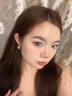 柚芳复古气质猫眼石仿珍珠耳钉女2025年新款高级感轻奢百搭秋冬耳饰 皱球弧形耳钉【一对装】 实拍图