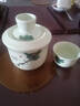 盛天下 景德镇陶瓷温酒壶 烫酒温酒器 热酒黄酒白酒杯酒具套装 二两半斤 翠玉满堂-温酒壶-二两装 3件套 实拍图