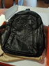 tushky双肩包女2025新款韩版潮百搭真皮休闲时尚软皮旅行包背包新款礼物 黑色 实拍图