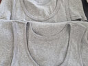 MUJI男式 无缝罗纹编织背心 2件装 内衣家居服 FA01CC3S 灰色 XL 实拍图