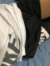 【2件套】九灿运动套装男2022新款夏季速干透气大码肥佬男士短袖健身衣短裤五分裤跑步t恤两件套 白色 M（建议身高155-160） 实拍图