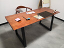 宜朝实木办公书桌电脑桌椅原木整板家用写字书画桌台式双人钢木桌书房 160*65*75cm桌面整板厚度4.5 实拍图