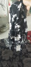 莎妮朵罗夏装新款女装宽松减龄碎花显瘦款裙子显瘦吊带雪纺连衣裙16818 黑色 4XL建议170-190斤穿着 实拍图