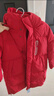 巴拉巴拉童装儿童羽绒服男童外套女童宝宝年冬装大绒被亲子装时尚长款加厚 新年红A版-白鸭绒-清洁度1000 140 实拍图