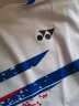 YONEX 林丹同款尤尼克斯yy羽毛球服短袖速干透气比赛服运动服T恤 110200男款 白色 M 实拍图