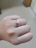 周六福（ZLF）  18K金钻石戒指女群镶克拉效果浪漫花型情侣对戒钻戒 共约13分 19号 实拍图