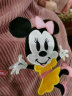 迪士尼（Disney）儿童罩衣秋冬防水反穿衣灯芯绒宝宝吃饭罩衣加厚围兜 玩耍粉（4-6岁）110-120 实拍图