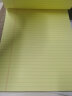凯萨(KAISA)美式拍纸本A4+/65张带封面竖翻本子笔记本黄色横线记事本3本216*298mm 晒单实拍图