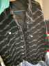GXG 男装 城市回溯满身提花时尚牛仔夹克外套 2023年秋季新款 黑灰 XL 实拍图