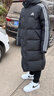 阿迪达斯 （adidas）羽绒服男女秋冬保暖外套加厚长款高充绒量羽绒服 黑/白01T S 实拍图