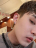 红狮子 北极星耳钉男高级感潮流个性男款小众男生痞帅耳饰生日礼物 黑色一对 实拍图