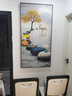 瑞尚（RUISHANG） 北欧客厅装饰画轻奢沙发背景墙挂画简约墙上壁画餐厅玄关墙画 家和万事兴E 左右50*70+中间100*70晶瓷面黑框 实拍图