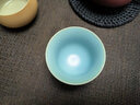 凝雅 汝窑茶杯单杯开片可养 冰裂纹汝瓷创意主人杯陶瓷品茗杯茶盏茶碗 凝雅斗笠杯一个（天青约55ml） 实拍图