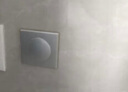 一靓墙洞墙孔装饰盖遮丑盖水管管道遮挡空调孔装饰盖补洞贴遮羞神器洞口堵盖 银色方形【51mm孔】【不可拆分带堵盖】 实拍图
