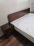 蔚虎 床实木床双人床北欧风格日式民宿公寓经济主卧婚床 实木床+乳胶弹簧床垫+床头柜*2 1.8*2米框架款 实拍图