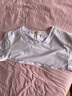 艾路丝婷夏装新款T恤女短袖上衣韩版修身体恤TX3560 白色园领 XL 实拍图