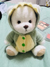 莉娜熊（TeddyTales）小熊玩偶毛绒玩具泰迪手作熊公仔娃娃生日礼物送女生 恐龙小奶白 搭配短毛崽崽 礼盒装 实拍图