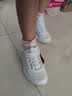 Skechers斯凯奇奶茶熊男女童运动鞋秋冬加绒黑白熊猫鞋大童休闲鞋996212L 212L椰乳拿铁/BKW 28.5 实拍图