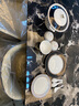 NINE CRANES景德镇餐具碗碟套装家用北欧风乔迁礼物碗盘组合高档骨瓷餐具整套 【60件10人套装】高档锦盒装 实拍图
