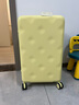 不莱玫万向轮拉链托运箱旅行箱皮箱密码学生大容量行李箱女拉杆箱登机箱 【芝士黄色2026版】升级全箱配色 22英寸 Plus 约等于常规27寸 加厚箱型 实拍图