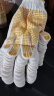 贸正 棉线手套劳保 点胶防滑加厚耐磨工地干活工业600黄点珠24双 实拍图