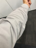 CANELIN KISKHA衬衫男纯棉百搭纯色长袖男春夏款日系男士白衬衣工装外套男装衣服 浅灰748 XL 码 实拍图
