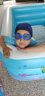 给客（GEIKE） 儿童泳衣男童泳裤小中大童分体游泳衣男孩宝宝大码游泳套装 蓝色恐龙五件套 M(70-95CM) 晒单实拍图