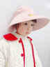 SOMUBAY 儿童帽子夏防晒无顶帽遮阳帽宝宝大帽檐小童无顶帽男女童太阳帽 DYM-1625粉色 2-10岁  超大帽檐 实拍图