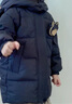 康博男童红色羽绒服儿童中长款2024冬季男宝宝中小童过年服童装外套 黑色 110 实拍图