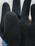 防水劳保手套双层浸胶橡胶耐磨止滑工地干活舒适透气手套588 蓝色 晒单实拍图