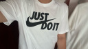 耐克NIKE男子运动生活TEE JUST DO IT SWOOSH短袖T恤AR5007-100白 XL 实拍图