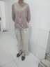 艾珠儿休闲裤女棉麻套装女2025春夏装新款上衣九分裤亚麻两件套套装裤子 图片色 M 实拍图