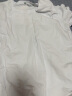 艾路丝婷夏装短袖T恤女上衣韩版修身圆领纯色棉体恤TX3361 白色 170/92A/XL 实拍图