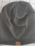 锡曼尘帽子男 光头秋冬季薄款春夏堆堆帽透气韩版潮包头睡帽女 B34大码加绒黑 均码56-60cm 实拍图
